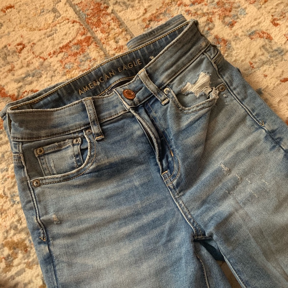 High-Waisted American Eagle Jeans
